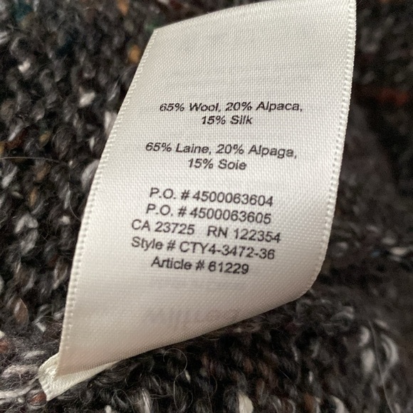 Aritzia Wilfred long wool, Alpaca, silk chunky knit cardigan vest - Picture 10 of 10